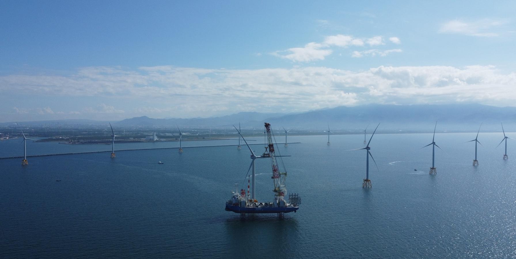 石狩湾新港洋上風力発電所。令和７年度新エネ大賞資源エネルギー庁長官賞